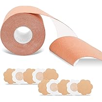 Nastro Adesivo Sollevaseno - 2 Rotoli Da 5m X 5cm | Reggiseno Invisibile Per Abiti Scollati E Sport