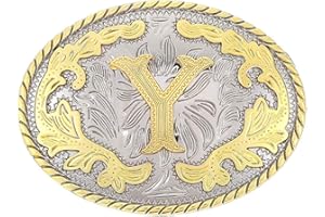 STARBRILLIANT Luxury Retro English Letter A-Z Vintage Retro Celtic Knot Belt Buckle for Men Simple Cowboy Belt Buckle