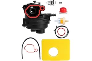 A ABLUMEN Carburateur pour Briggs & Stratton 300E 450E 500E 550EX 08P502 09P602 125cc 140cc, Remplace 799583,Kit Remplacement avec Filtre à Air et Bougie