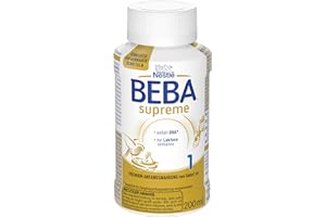 ‎BEBA BEBA Nestlé BEBA SUPREME 1 Anfangsmilch: trinkfertige Portionsflaschen, mit Omega 3, 1er Pack (1 x 200ml)