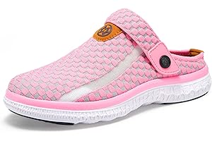 SISTTKE Zoccoli Sabot Uomo Donna Spiaggia Giardino Pantofole Maglia Traspirante Clogs Scarpe da Mare Estate Sandali Antiscivolo Piatto Ciabatte