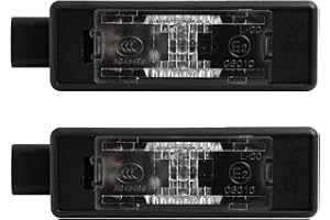 Supecesorio Éclairage de plaque d'immatriculation LED 2 Pièces, Pour 207CC 208 308 II 308CC 508 2008 3008 5008, C3 C5 III C4 Cactus Picasso II Grand Picasso II,eclairage de plaque, Noir