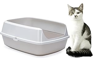 Karlie 522870 Kuweta dla kota Mary Loo Eco L: 50 B: 38,3 wys.: 21,4 cm, szara