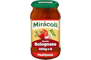 ‎MIRÁCOLI MIRÁCOLI Pasta Sauce für Bolognese, 6 Gläser (6 x 400g)
