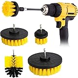 Spazzole per Trapano Elettrico 4 Pezzi, Spazzola Rotante Pulizia delle Setole da 2" / 3,5'' / 4'' / 5'', Strumenti per Pulizi