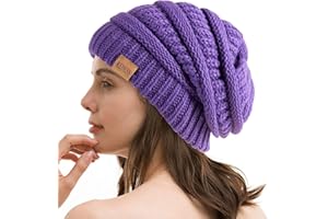 REDESS Bonnet Souple pour Hommes et Femmes Bonnet en Tricot torsadé Doux et épais pour l'hiver
