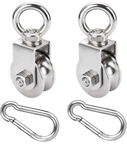 Poulie De Levage Chantiers - Poulie De Câble Protection Transport Poids 6.6kg - Acier Inox