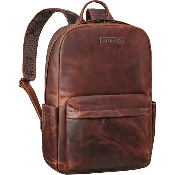 STILORD Etienne Laptop Rucksack Aus Echtem Leder – Business-Rucksack Für 15,6 Zoll Notebooks