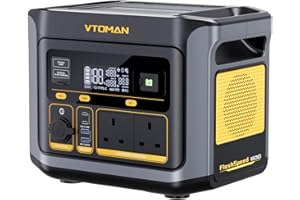 VTOMAN FlashSpeed 600 Portable Power Station 600W (1200W Peak) - 499Wh Solar Generator with LiFePO4 Battery Pack, 100W USB-C/230V AC, 60 Min Fast Charging 0-80% for Camping, Fishing, Blackout, RVs