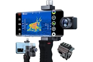 Thermal Master Kamera termowizyjna Hunting T2 Pro Monokular noktowizyjny 1579 metrów Kamera termowizyjna z 15-krotnym zoomem, z uchwytem taktycznym i mocowaniem lunety, wersja Android