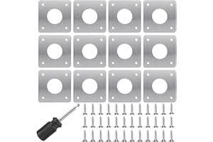 CUINIUNAID 12 Stück Spechtschutz für Nistkasten Edelstahl 32mm Bausatz für Nistkasten Vogelhaus Metall Schutzplatte für Nistkasten Vögel Draußen Nest Protect Vogelhäuschen Vogelnest Hummelhaus Vogel Rotkehlchen