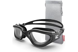 ZIONOR Occhiali da nuoto ottici, G1MS a prova di perdite e anti-appannamento, in vetro correttivo professionale, con intensità visiva/diottria, protezione UV per uomo e donna (diottrie da -2,0 a -7,0)