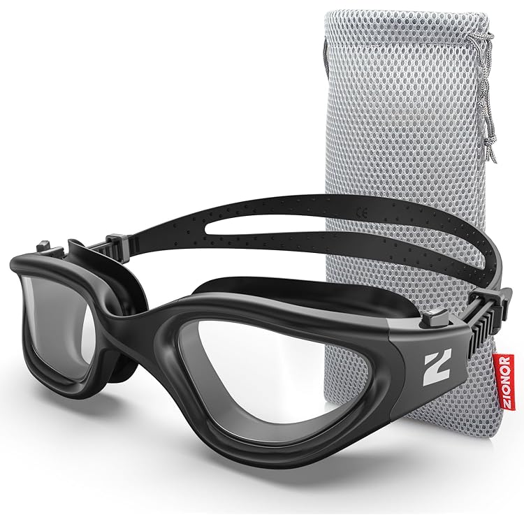 Lunettes De Natation Anti-buée Adulte - Protection UV400 - Vision Large - Confort HCF - Double Sangle Silicone - 9