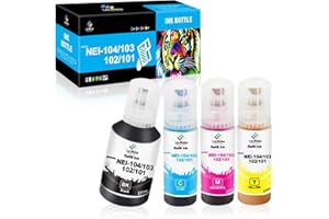 LeciRoba E-104 do Epson 104 103 102 Ecotank Multipack use with ET-2710 ET-2711 ET-2712 ET-2714 ET-2715 ET-2720 ET-2721 ET-2726 ET-2810 ET-2810 ET-2721 815 E T-2820 ET-2821 ET-2825 ET-2826 ET-4700