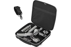 RC GearPro Sac de transport portable pour DJI RS 4 Mini, portable, rigide, pour voyage, compatible avec DJI Ronin RS4 Mini stabilisateur de cardan portable 3 axes, gris