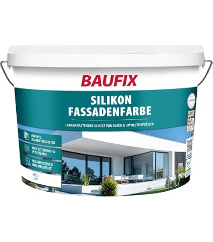 Pintura Fachada Silicato Baumit SanovaColor Blanco 14L – Acabado Mate Para Exteriores