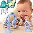Jumble Jangle Baby Teething Toy – Multi Purpose High Chair Suction Teether Toy: Teething Toys for Baby with Sensory Toy Textures for Babies, Infants and Toddlers 0–24+ Months (Light)