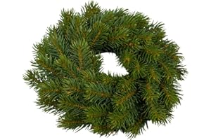 SEIDENBLUMEN ROß Tannenkranz Premium 24cm GA mit runden Kunststoffnadeln künstliche Tannenkränze Spriztguss