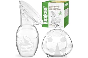 haakaa Silicone 100 ML Tiralatte Manuale & 75 ML Coppette Raccoglilatte, Raccolta del Latte Materno, Sano e Innocuo