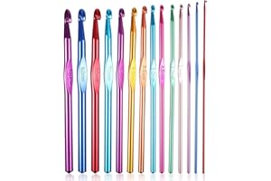 CYBGQP 14 Stück Häkelnadel Set, Häkelnadel, Häkelnadeln Set, Häkelnadeln, Crochet Set, Crochet, Crochet Hook, Häkelnadelset, Crochet Hook Set, Häckelnadel, 2mm-10mm Häkelnadel für Anfänger Und Kinder