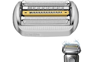 WBBRBBR Series 9 Pro Elektrorasierer Scherkopf 94M, Ersatzscherteil für Herren Rasierer Serie 9, Kompatibel mit Scherkopf Series 9 Pro 9477cc,9330s,9465cc,9460cc,9419s,9390cc,9385cc, Matt Silber.