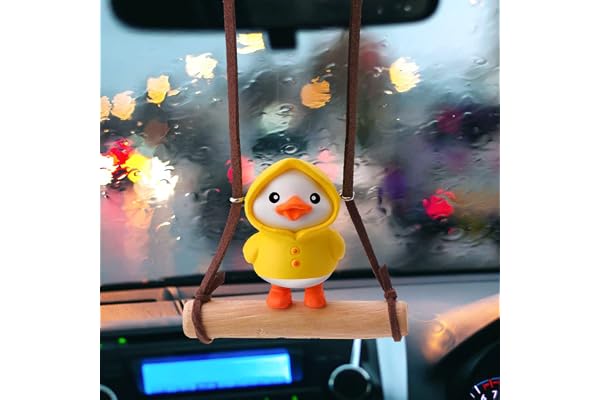 OOTSR breloque Swing Duck, pendentif volant Swing Duck, accessoires de radiateur de rétroviseur Swing Duck, accessoires d'intérieur de rétroviseur de voiture, cadeaux de décoration d'intérieur