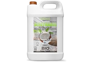 GiDeli Bioetanol 5 l de aroma de coco 96,6% etanol para chimeneas interiores y exteriores, sin humo ni hollín, de maíz y remolacha azucarera