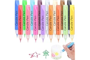BOLOSA Candle Painting Kit, 16 Colour Candle Pens for Wax Melts, Create Your Colourful Candles, Wax Pens for Candles Decorating & Designing