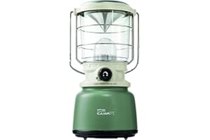 LiteXpress 1000 LM Camp 71 estándar ANSI estilo retro Farol de camping, color verde/crema
