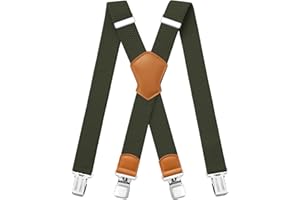 Aonvmdis Hosenträger für Herren 4 starken Clips 4cm breit, X Form elastisch einstellbar Länge für Männer und Damen Overalls Jeans, Arbeitshosen, Jumpsuits