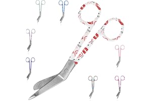 IPS Medical Training Krankenpflege-Scheren in originellen Farben und Mustern, Für die Praxis Fachleute, Stumpfe Spitze rostfreier Stahl, Bandagen grundlegende Techniken, Geschenk der Krankenpflege