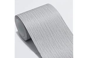 Dostear Frises Papier Peint Ligne Gris Foncé 25cm X 500cm Moulure Murale Autocollant Murals Adhesif Murale Plinthe Adhesive Pvc