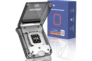 Uyiton für Apple Watch Series 11/10 46 mm Schutzfolie, 4 Stück Weich EPU Folie Selbstheilung Fingerabdruck-ID Unterstützen, Einfache Installation Displayschutz Folie für iWatch 46 mm