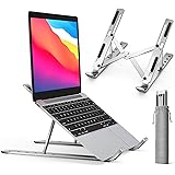 iVoler Supporto PC Portatile, Porta PC Pieghevole, Laptop Stand con 6 Tipi di Angoli Regolabili, Alluminio Ventilato Supporto