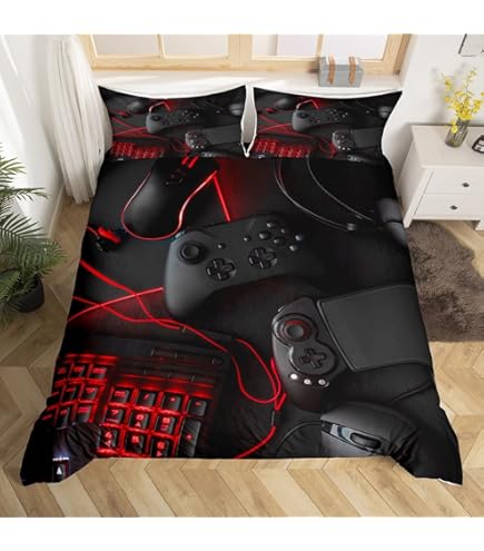 Homemissing Stier Schädel Bettwäsche 135x200cm - Western Style Baumwolle Set Für Jungen & Mädchen