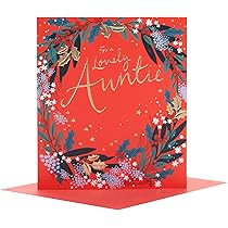 Piccadilly Greetings Traditional Birthday Card Aunt - 9 X 6 Inches,beige|red|oak|white|pink - View #7