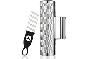SENENQU 10" x 3" Metal Guiro Instrument with Scraper, Stainless Steel Guiro Shaker, Shaker Musical Instruments, 10" 3" Latin Percussion Instrument Musical Training Tool