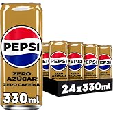 Pepsi Zero Caffeine Free Zero Sugar Zero Calorie Cola Soda 330ml 24 Pack - 7.92 Liter Total
