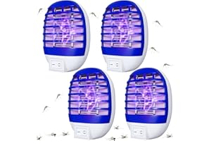 Mr.Twinklelight Mückenlampe, Elektrischer Insektenvernichter, Mückenschutz Steckdose mit UV-Insektenfalle, Fliegenfalle, Elektrisch Insekten Mückenfalle für Schlafzimmer, Küche, Indoor 【4 Stück】