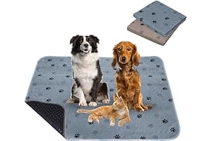 VEHIPA 2 Pcs 90 * 80cm Tapis Educateur Chien Ultra Absorbant, Tapis pour Chien Lavable Antidérapant, Tapis de Dressage Réutilisable pour Chiot pour Chien/Chat/Cochon d'Inde/Lapin