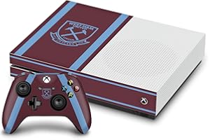 Head Case Designs Officially Licensed West Ham United FC Jersey 2020/21 Home Kit Matte Vinyl Sticker Gaming Skin Decal Cover Compatible With Xbox One S Console and Controller Bundle