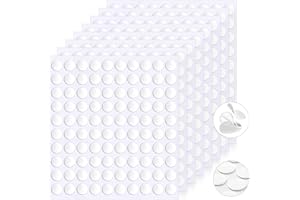 JUNEBRUSHS Doppelseitige Klebepads, 800 Stück Doppelseitige Klebepunkte 10mm Klebepunkte Transparent Rund Klebende Aufkleber Wasserdichte Klebepunkte für Ballon DIY Basteln