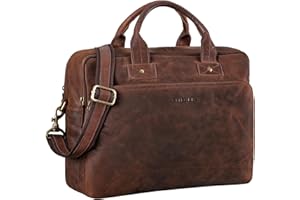 STILORD 'Hector' Große Business Ledertasche für Herren Vintage Umhängetasche mit 15.6 Zoll Laptop-Fach Leder Aktentasche DIN A4 im XL Format