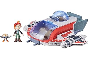Star Wars Hasbro The Crimson Firehawk statek 43 cm z 2 figurkami, zabawka dla chłopców i dziewcząt
