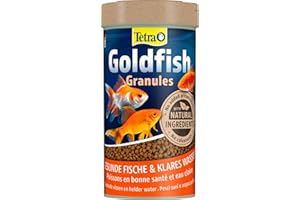 Tetra Goldfish - Aliments Premium Complet pour tous les Poissons Rouges - Favorise la Croissance la santé et la Longévité - Renforce la Couleur- en granulés - 250 ml (L'emballage peut varier)