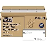 Tork 150299 Xpress Asciugamani intercalati piegati a Z Universal, compatibili con il sistema H2, 2 veli, 1 conf. da 20 pacche