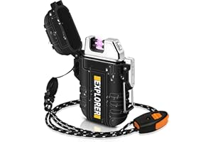 lafagiet USB Rechargeable Lighter, Waterproof Arc Lighters for Camping Hiking Outdoor Survival & Tactical