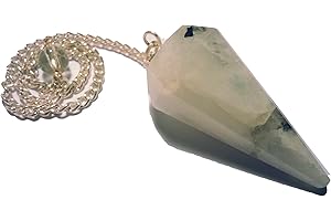 CHABOTTAKRA Pendolo Gemma/Pietra Preziosa Ametista Cristallo di Rocca ed Altre sorte