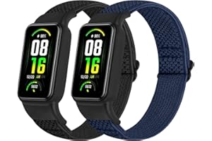 TumpCez Solo Loop Elastic Nylon Bands Only Compatible with Amazfit Band 7 Straps,Soft Adjustable Stretchy Sport Replacement Strap for Amazfit Band 7 for Men Women