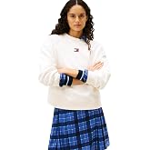 Tommy Jeans Bisiklet Yaka D&uuml;z Lacivert Kadın Sweatshırt BXY BADGE CREW EXT